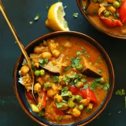 सब्जियों sauteed साथ छोला