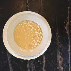 Porotos blancos guisados