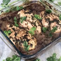 Pavo jugoso al horno y a las finas hierbas con quínoa