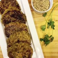 Hamburguesas de lentejas en pan thermomix