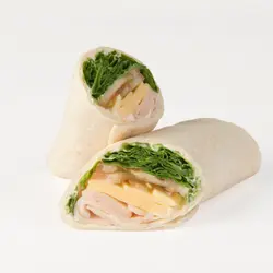 Wraps ham, tsiis en spinaazje