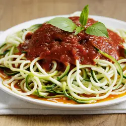 Italienische pasta mit tomaten zapallo
