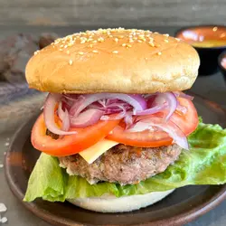 Hamburguesas caseras en pan
