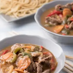 Veal chop suey "thermomix"
