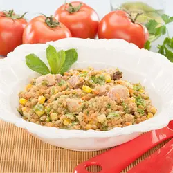 Linsensalat und thunfisch themomix