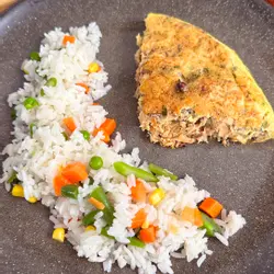 Spring hynder mackerel tortilla mei rys