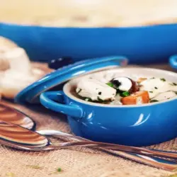Fricassee fan kip mei grienten