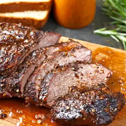 Roastbeef mit kartoffeln mai gegrillt