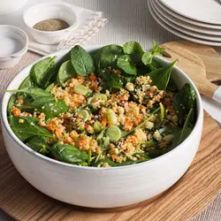 Ensalada de cuscús con dátiles y almendras thermomix