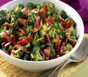 Broccoli, sipels en spek