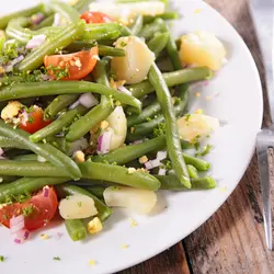 Mais, tomaten, avocados und bohnen