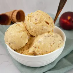 Melocotóns hausgemachtes eis