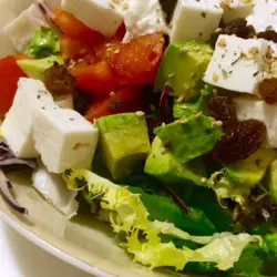 Lettuce, tomaat kersen en quesillo kids