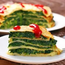 Spinat pfannkuchen käsekuchen kinder