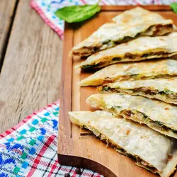 Ricotta en mushroom omelettes