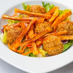 गाजर cous cous साथ croquettes