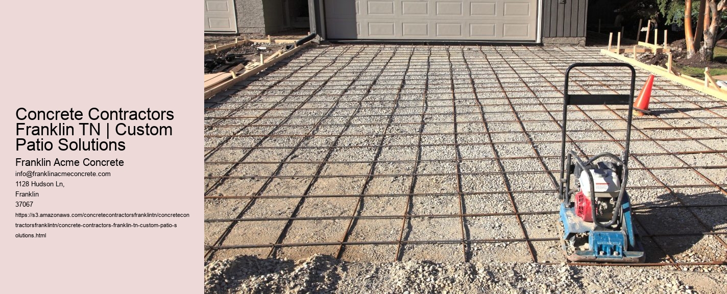 Concrete Contractors Franklin TN | Custom Patio Solutions