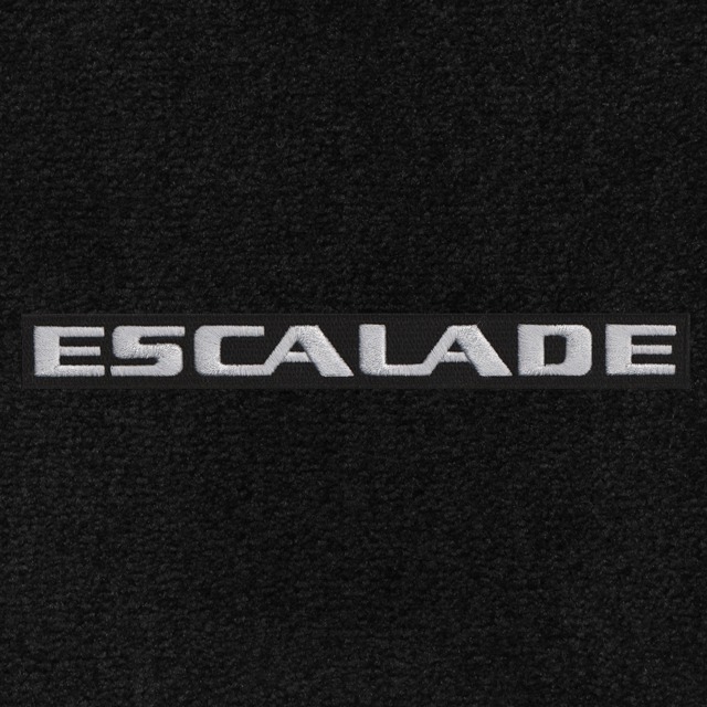 Escalade Letters Silver on Black Background Applique