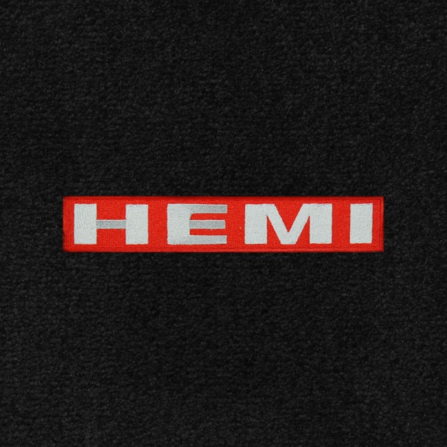 HEMI Silver on Red
