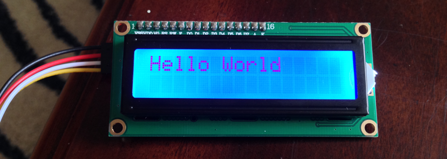 Hello World on 16x2