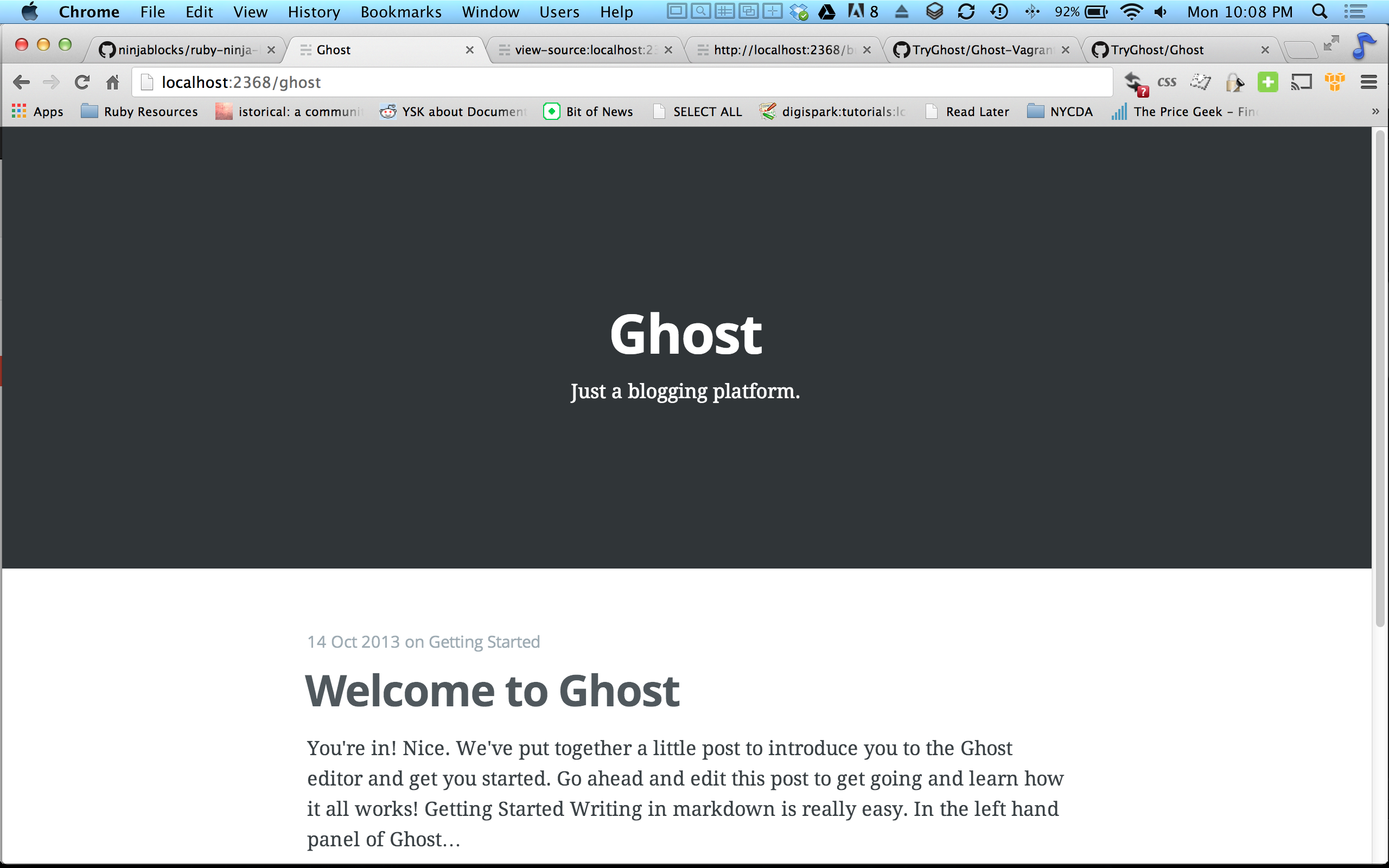 Ghost Sample Post