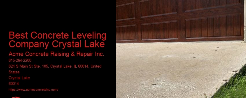 Best Concrete Leveling Company Crystal Lake