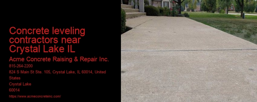 Concrete leveling contractors near Crystal Lake IL