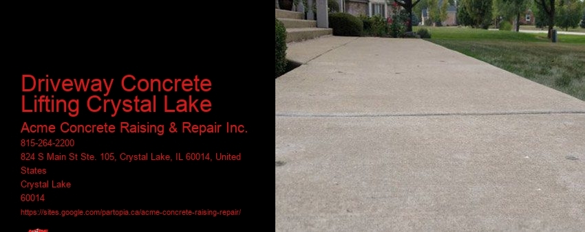 Driveway Concrete Lifting Crystal Lake