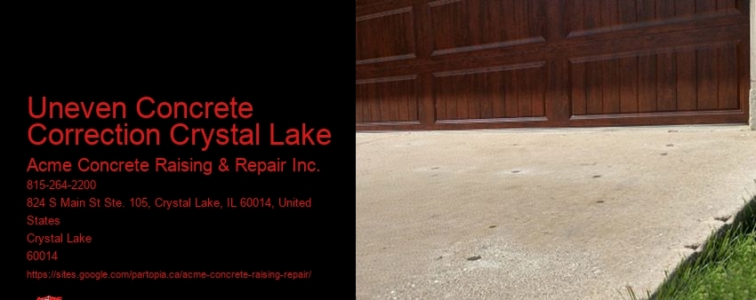 Uneven Concrete Correction Crystal Lake