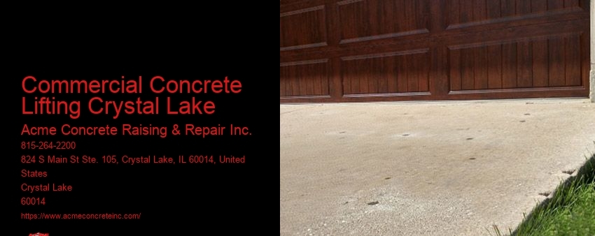 Commercial Concrete Lifting Crystal Lake Acme Concrete Raising & Repair Inc. Commercial Concrete Lifting Crystal Lake