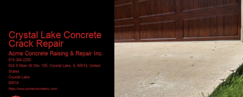 Crystal Lake Concrete Crack Repair