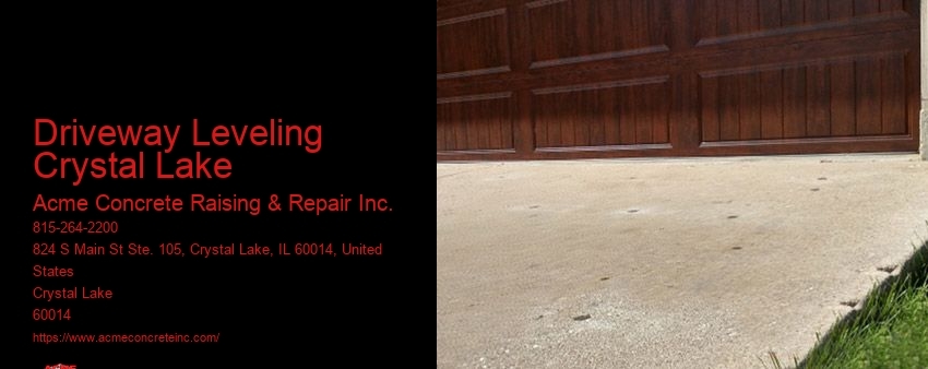 Driveway Leveling Crystal Lake Acme Concrete Raising & Repair Inc. Driveway Leveling Crystal Lake