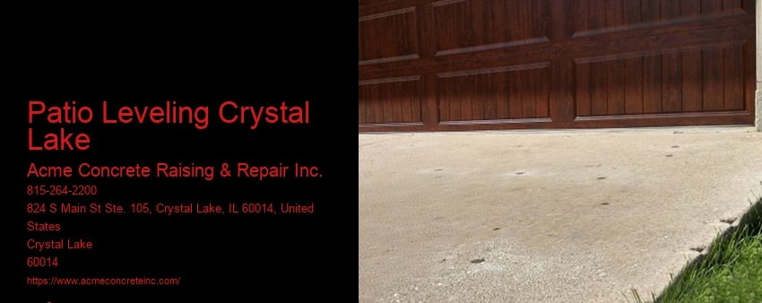 Patio Leveling Crystal Lake Acme Concrete Raising & Repair Inc. Patio Leveling Crystal Lake