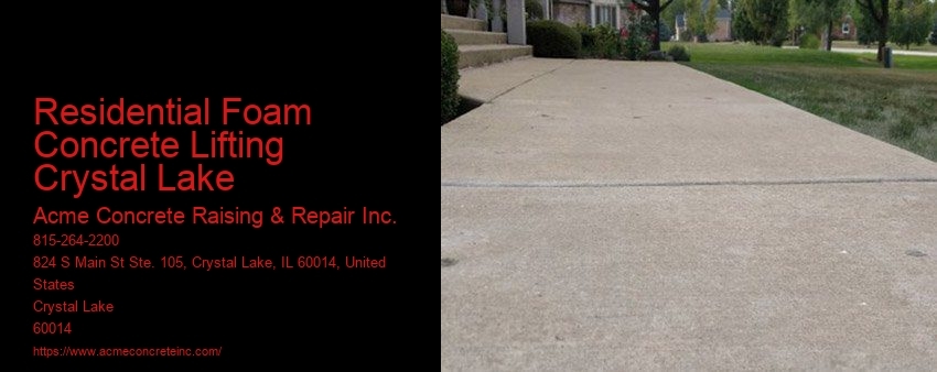 Residential Foam Concrete Lifting Crystal Lake