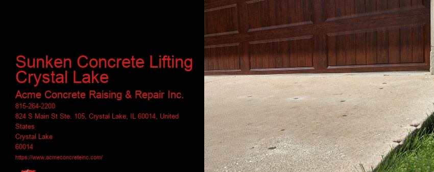 Sunken Concrete Lifting Crystal Lake Acme Concrete Raising & Repair Inc. Sunken Concrete Lifting Crystal Lake
