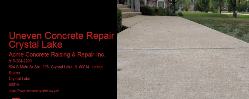 Uneven Concrete Repair Crystal Lake Acme Concrete Raising & Repair Inc. Uneven Concrete Repair Crystal Lake