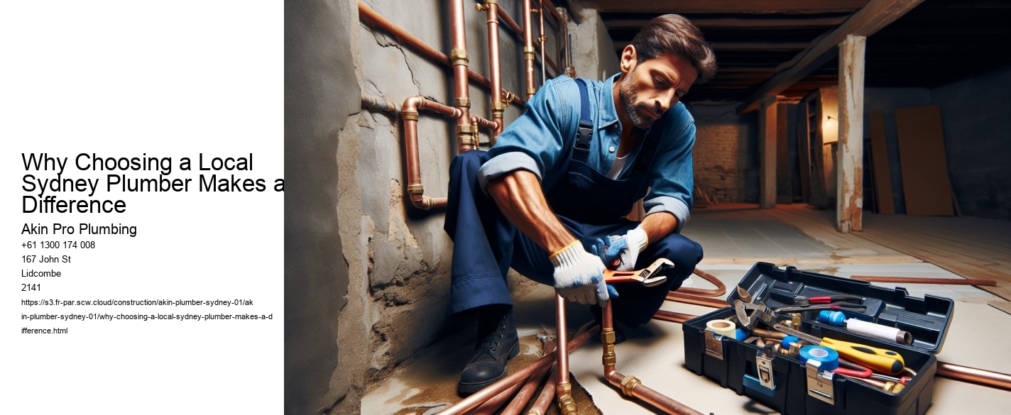 Why Choosing a Local Sydney Plumber Makes a Difference