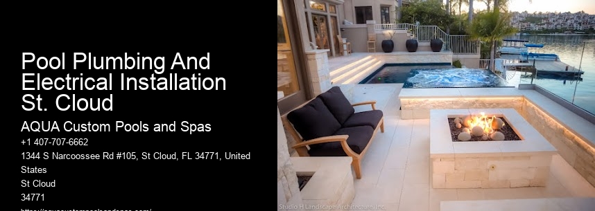 Pool Plumbing And Electrical Installation St. Cloud
