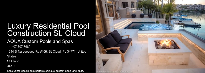 Luxury Residential Pool Construction St. Cloud