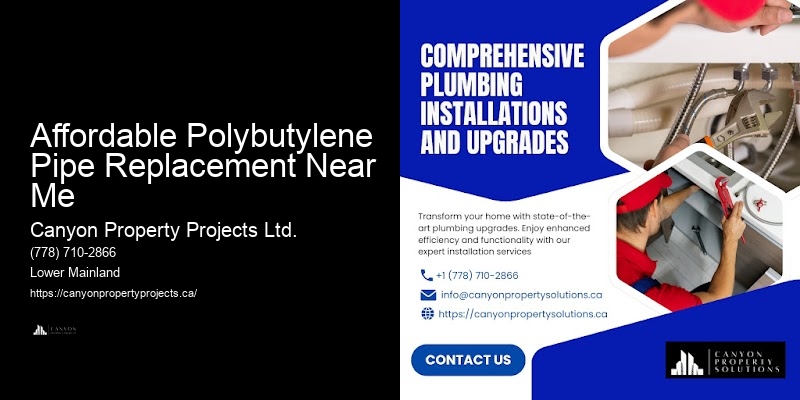 Polybutylene Plumbing Emergency Response Affordable Polybutylene Pipe Replacement Near Me