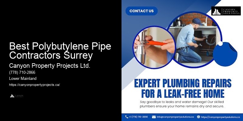 Affordable Rates for Polybutylene Pipe Replacement Best Polybutylene Pipe Contractors Surrey