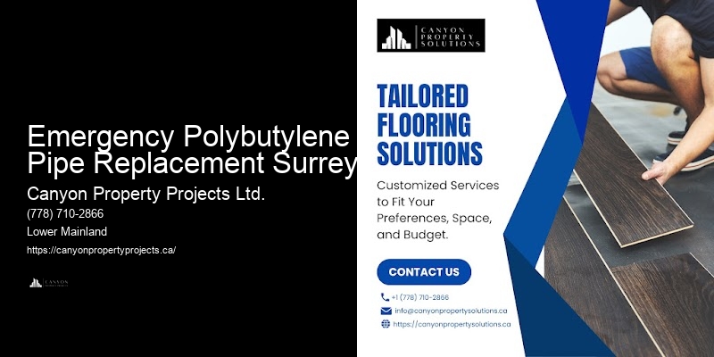 Polybutylene Pipe Safety Inspections Emergency Polybutylene Pipe Replacement Surrey