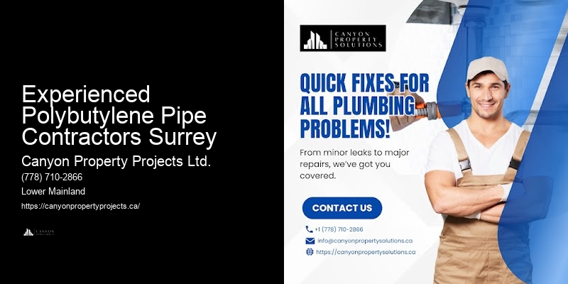 Experienced Polybutylene Pipe Contractors Surrey