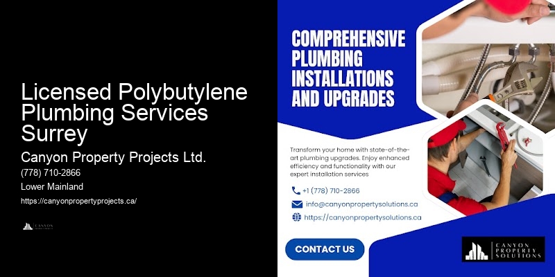 Licensed Polybutylene Plumbing Services Surrey Polybutylene Plumbing Services