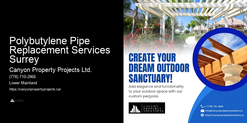 Affordable Polybutylene Pipe Inspection Polybutylene Pipe Replacement Services Surrey