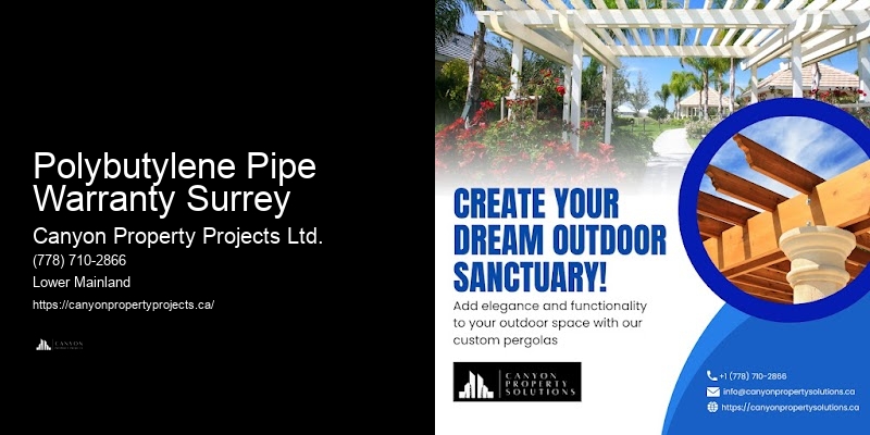 Polybutylene Pipe Replacements in Older Buildings Polybutylene Pipe Warranty Surrey