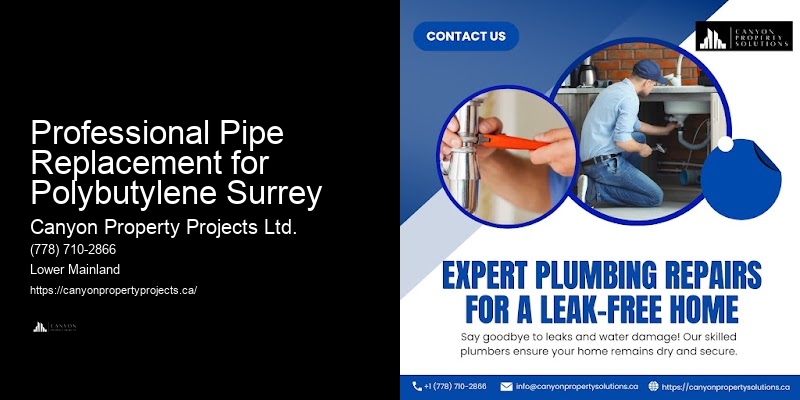 Guaranteed Polybutylene Pipe Replacement Professional Pipe Replacement for Polybutylene Surrey