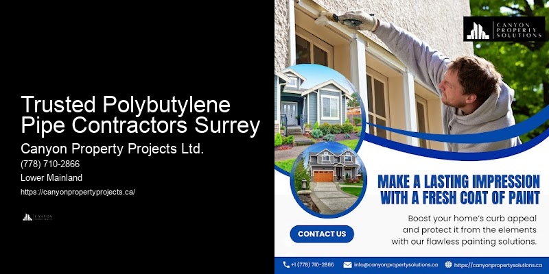 Affordable Polybutylene Pipe Replacement Options Trusted Polybutylene Pipe Contractors Surrey