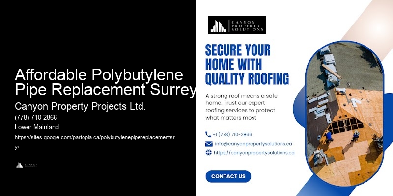 Polybutylene Pipe Leak Repair Affordable Polybutylene Pipe Replacement Surrey