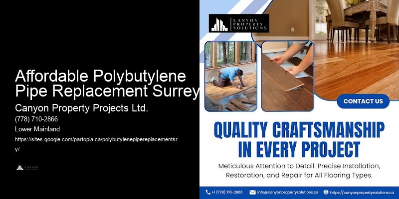 Home Polybutylene Pipe Replacement Affordable Polybutylene Pipe Replacement Surrey